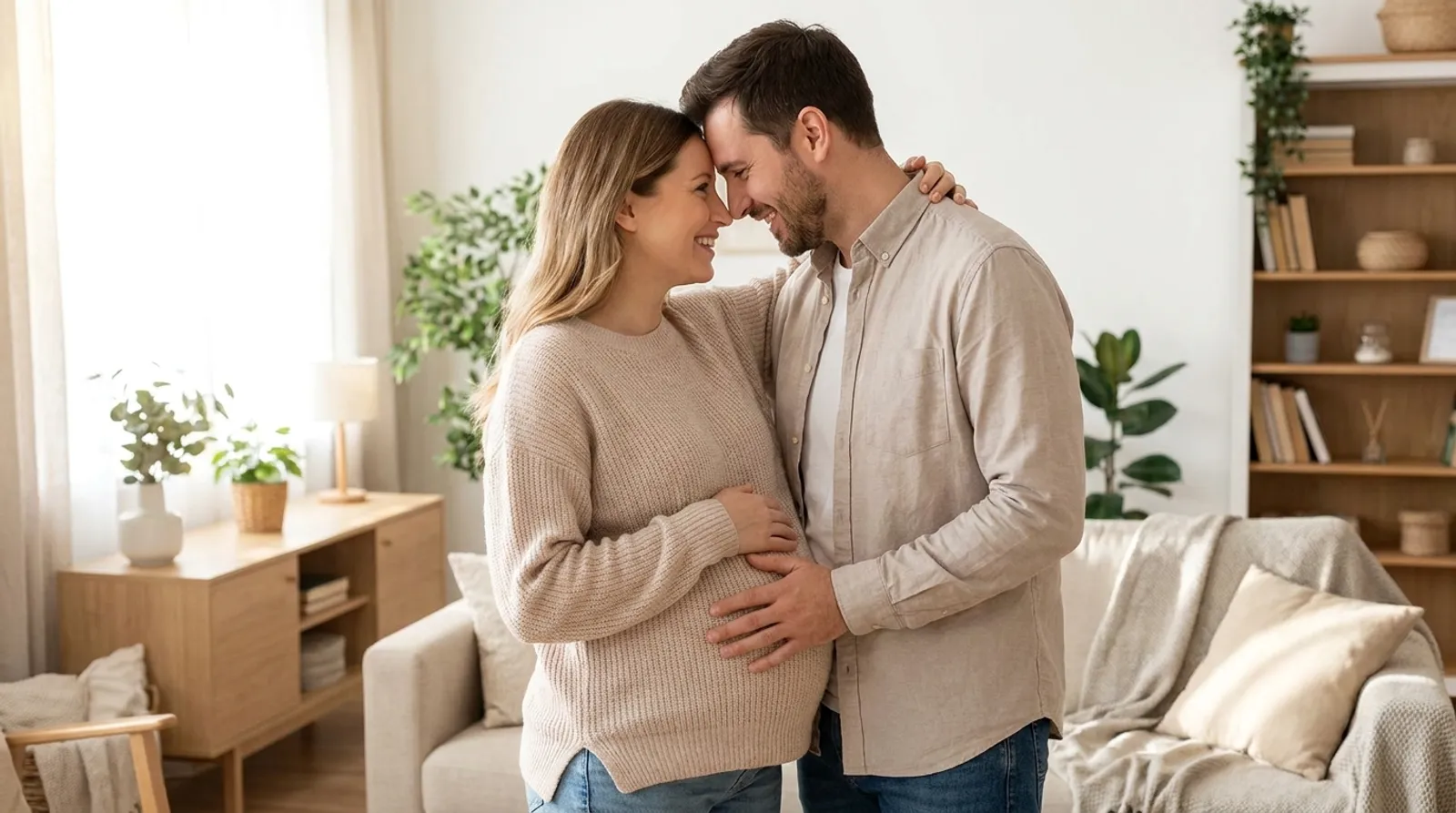 Casal à espera do bebê